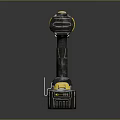 Yellow And Black Cordless Drill With Ergonomic Handle And KR Rechargeable Battery