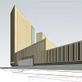 Modern Commercial Complex With High Rise Tower And Low Rise Podium Design