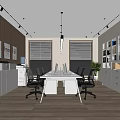 Office Seat File Cabinet Printer 3d model