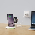 Desktop mobile phone charging wireless charger 3-in -1 charger 3d model