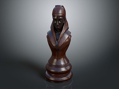 modern chess items 3d model