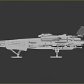 Futuristic 3D Model Of Cosmic Spacecraft With Sleek White Structure And Aerodynamic Components