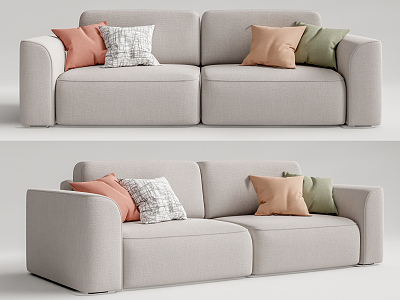 Modern double sofa model