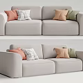 Modern double sofa 3d model