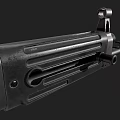 Modern Tactical Rifle With Metal Construction Magazine And Stock Design