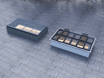 Modern lighting well, urban ventilation well, residential lighting well, ventilation patio model