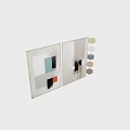 Decorative Photo Frames Featuring Abstract Art And Multiple Color Designs