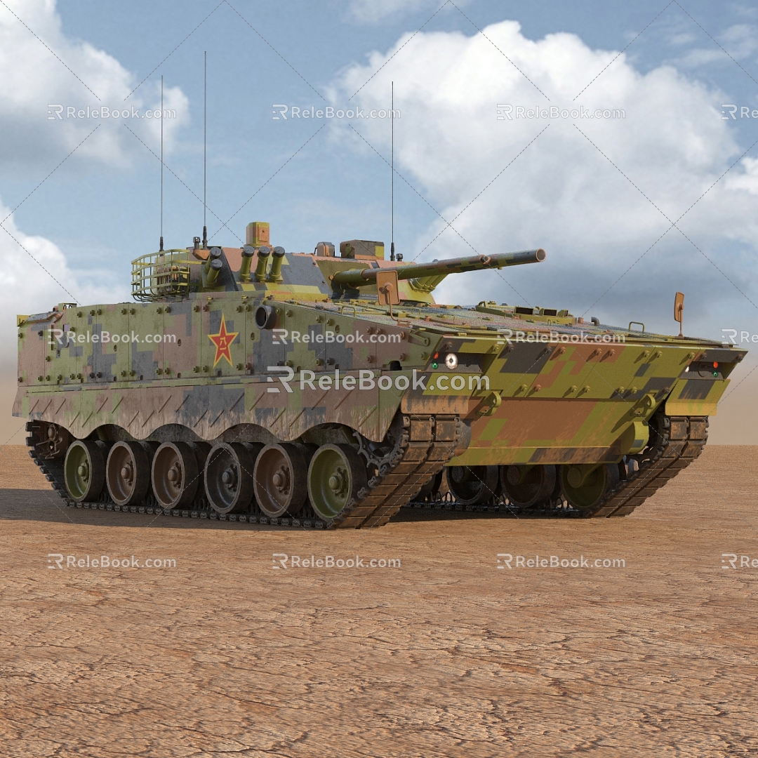 Modern tank Chinese infantry fighting vehicle 3d model