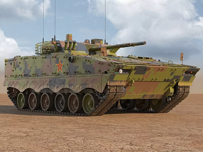 Modern tank Chinese infantry fighting vehicle 3d model