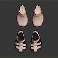 Sandals Sandals Peep Toe Shoes Platform Shoes Roman Sandals High Heel Sandals Wedge Sandals 3d model