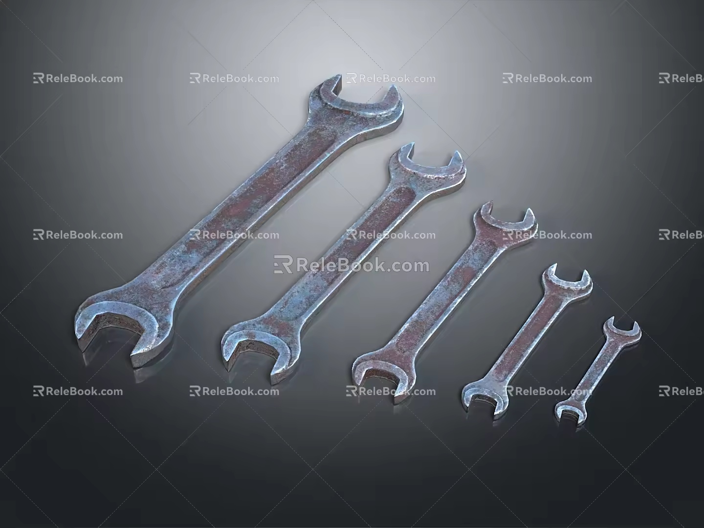Pipe pliers vise bench vise wrench tool hardware tool processing tool furniture 3d model