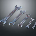 Pipe pliers vise bench vise wrench tool hardware tool processing tool furniture 3d model