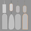 Modern Smart Mirror Full-length Mirror Dressing Mirror Decorative Mirror Dressing Mirror Floor Art Mirror 3d model