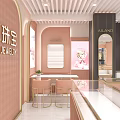 Elegant Jewelry Store Interior With Glass Display Cases And Modern Counter Design