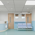 Modern Hospital Outpatient Clinic Interior Design With Beds And Seating