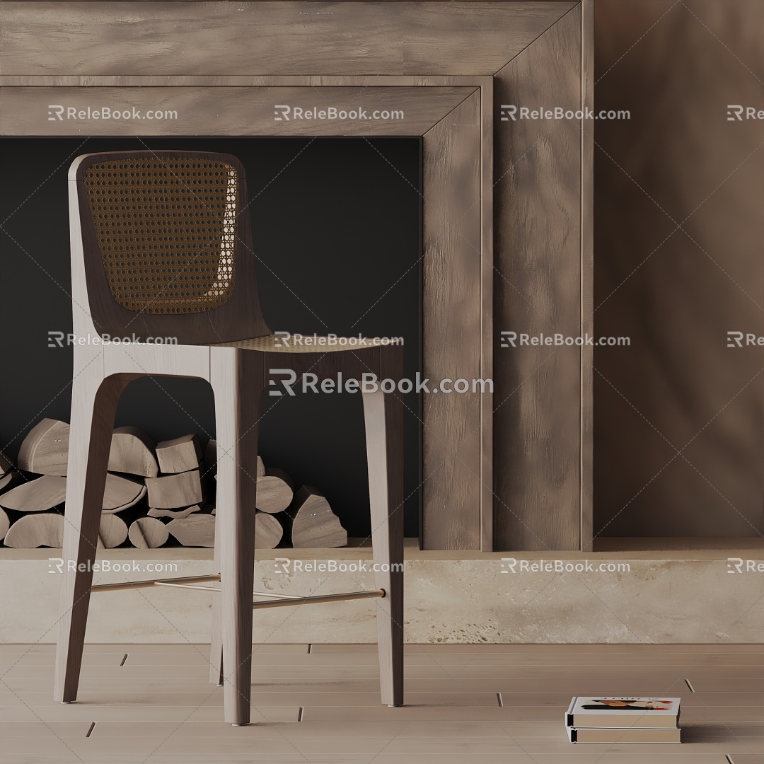 Modern Bar Chair 3d model