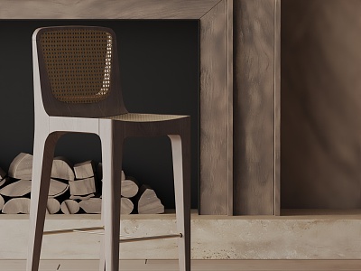 Modern Bar Chair 3d model