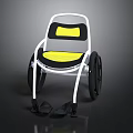 Durable Car Parts White Frame With Yellow Black Comfortable Seating Components