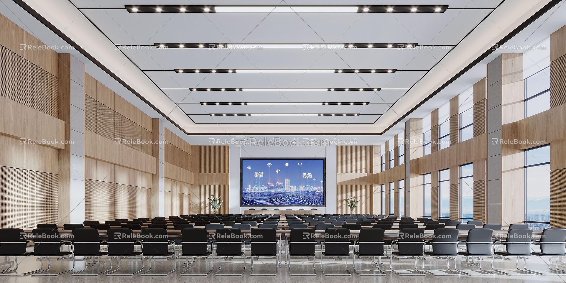 Modern Conference Hall Report Hall 3d model