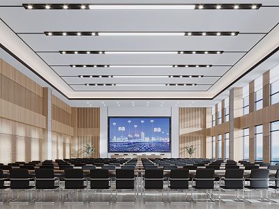 Modern Conference Hall Report Hall 3d model