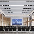 Modern Conference Hall Report Hall 3d model