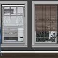 Gray Walls Interior Featuring Window Blinds Deer Statue Green Plants And Wooden Floor