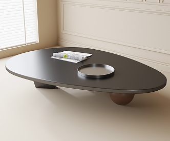 Oval coffee table 3d model