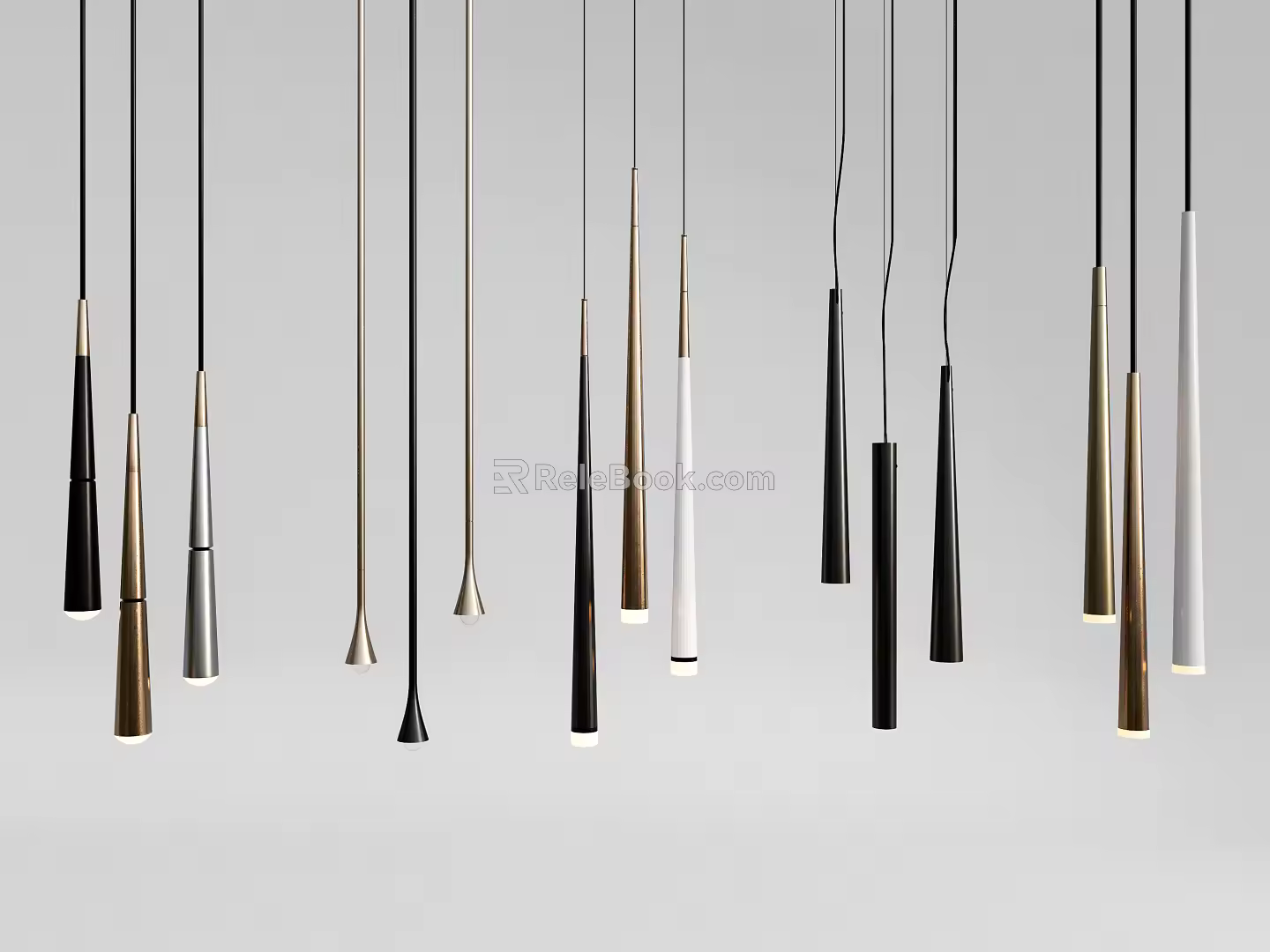 Modern chandelier 3d model