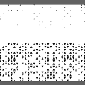 Abstract Geometric Pattern Design With White Triangles And Dots On Gray Background