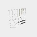 Different Styles Of Modern Metal Cabinet Handles With Various Shapes And Designs