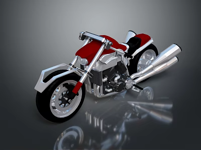 Motorcycle Two-wheeled Motorcycle Cross-country Motorcycle Road Race Motorcycle Motor Vehicle Transport 3d model