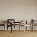Modern Upholstered Chairs in Minimalist Interior with Wooden Frames and Various Designs