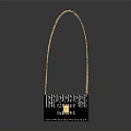 Stylish Fendi Handbag Featuring Gold Chain Strap And Intricate Patterned Design