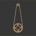 Industrial Hardware Tools Chain And Gear Metal Components With Durable Build 3d model