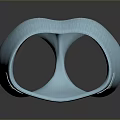 Light Blue Ribbed Briefs With Side Buckles For Daily Comfortable Wear