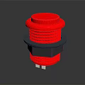 Red Push Button Switch Hardware Tool With Round Shape And Durable Construction For Industrial Use