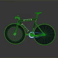 Bianchi Road Bike With Black Frame Red White Accents And Carbon Wheels