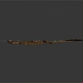 Broken Rock Pieces As Scene Components With Rough Brown Textured Surfaces