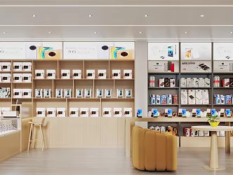 Modern digital shop business hall 3d model