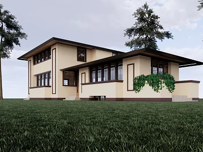 New Chinese Architecture 3d model