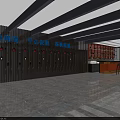 Modern Liquor Store Interior With Wine Bottle Shelves Glassware Marble Flooring And Elegant Lighting