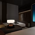 SPA Sauna Interior Design With Comfortable Beds And Modern Relaxation Space 3d model