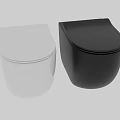 Modern White One Piece Toilet With Sleek Design And Smooth Surface