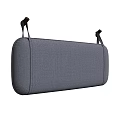 Soft Gray Long Strip Cushion With Hanging Straps For Home Comfort Use