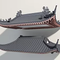 Ancient Chinese Architecture Traditional Roof With Curved Eaves And Tile Ornaments