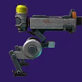 Robot Dog Machine Turret Science Fiction Robot Dog Science Fiction Turret Cyberpunk Turret Mobile Turret Low Face Low Number Low Model Simple Model Movie and TV Level Realistic 3d model