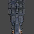 Futuristic Sci Fi Spaceship 3D Model With Detailed Structure And Illuminated Accents