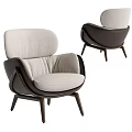 Single sofa 3d model