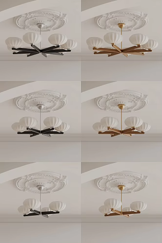 medieval Bauhaus chandelier 3d model