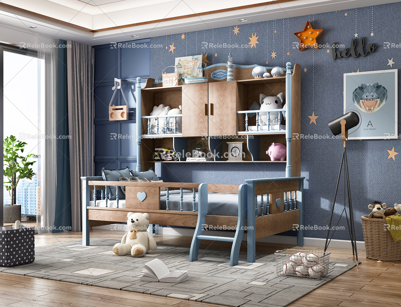 Modern Children's Room 3d model